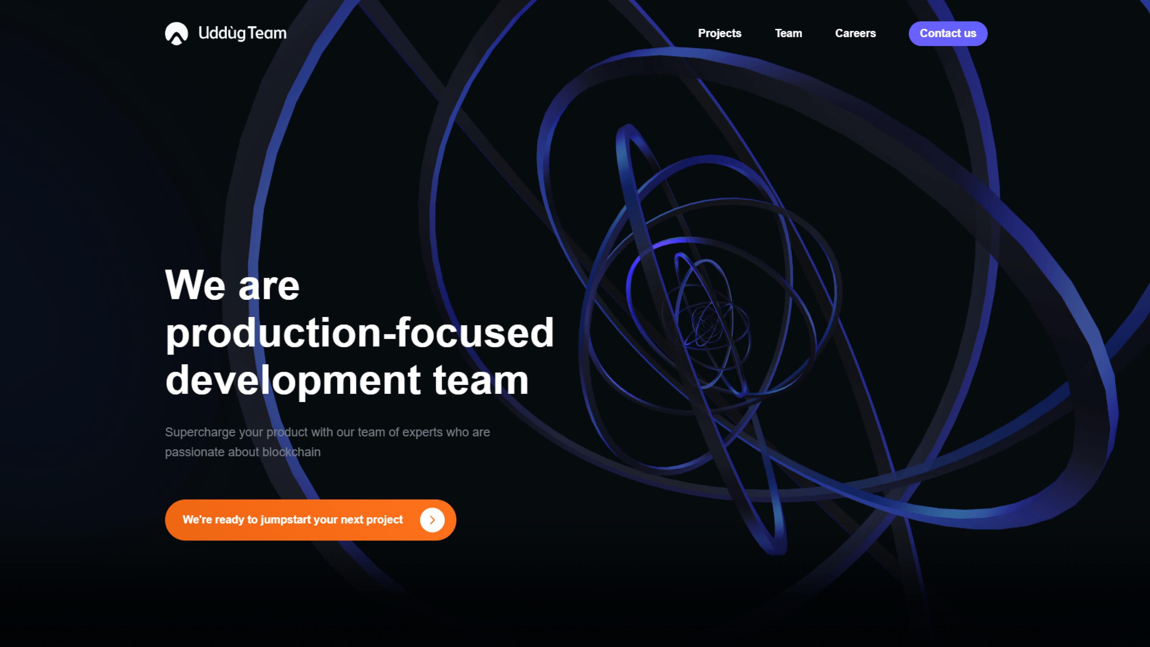 Редизайн сайта с анимацией для IT-компании Uddug IT Nerds